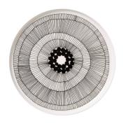 Marimekko Siirtolapuutarha tallerken Ø 25 cm sort-hvid