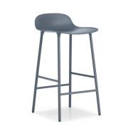 Normann Copenhagen Form Chair barstol metalben blå