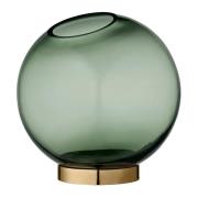 AYTM Globe vase medium grøn-messing