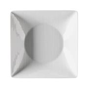 Rosenthal Mesh kvadratisk dyb tallerken 20 cm hvid