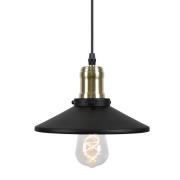 Globen Lighting Disc pendel lampe mini Matte black-brushed brass