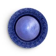 Mateus Lace tallerken – 25 cm Blå
