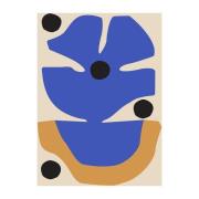 Paper Collective Flor Azul plakat 30x40 cm