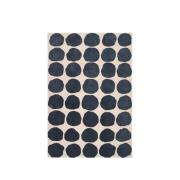 Chhatwal & Jonsson Big Dots tæppe light khaki/blue melange, 180x270 cm