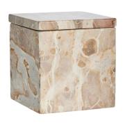 Lene Bjerre Ellia opbevaringskasse marmor 12x12 cm Linen