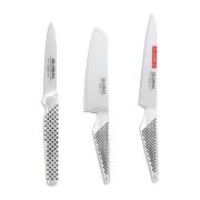 Global Global G-51115R knivsæt, 3 knive Rustfrit stål