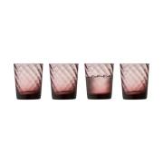 Lyngby Glas Vienna vandglas 30 cl 4-pak Pink