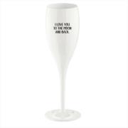 Koziol Cheers champagneglas 10 cl 6-pak Love You To The Moon
