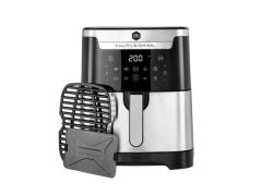 OBH Nordica Easy Fry & grill XXL airfryer 2-i-1 Rustfrit stål