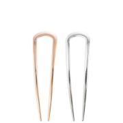 Brushworks French Hair Pin Duo - Gold & Silver