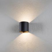 Dodd udendørs LED-væglampe, rund, antracit