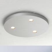 Bopp Close LED-loftlampe 3 lyskilder rund aluminium