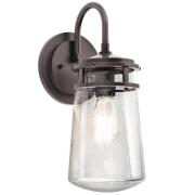Lyndon udendørs væglampe med glasskærm, 38,1 cm