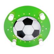 Fodbold loftlampe, 4 lyskilder, mørkegrøn-hvid