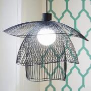 Forestier Papillon S hængelampe 56 cm, sort