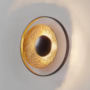 Satellite væglampe i guld-brun, Ø 40 cm