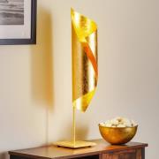 Knikerboker Hué bordlampe i bladguld, 70 cm høj