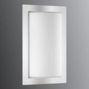 Udendørs LED-væglampe Luis, glas, rustfrit stål