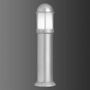 Mason pulverlakeret gadelampe, sølv