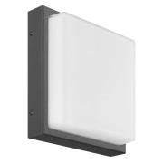 Udendørs LED-væglampe Ernest, grafit, 25 x 25 cm