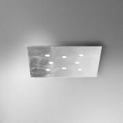 ICONE Slim - flad LED-loftlampe 8 lyskilder hvid