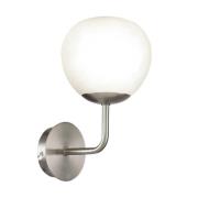 Maytoni væglampe Erich, nikkelfarvet, glas/metal, 1 lyskilde.