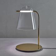 Prandina Sino T3 LED-bordlampe, klar/guld