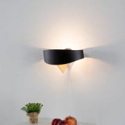 Sort og guld designer væglampe Scudo LED