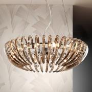Ariadna hængelampe, krystal creme, 66cm