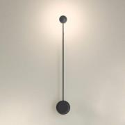 Indirekte lysende LED væglampe Pin, sort