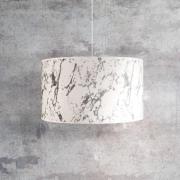 Marble hængelampe, marmoreret hvid