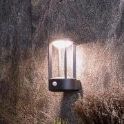 Sensor udendørs væglampe Albaldah, LED, mørkegrå