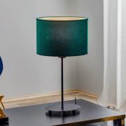 Bordlampe Golden Roller højde 50 cm mørkegrøn/guld