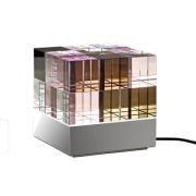 TECNOLUMEN Cubelight LED-bordlampe, pink/sort