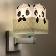 Dalber Panda væglampe med stik, grøn