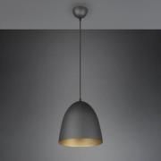 Tilda hængelampe, 1 lyskilde, sort/guld, Ø 25 cm