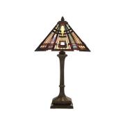 Classic Craftsman bordlampe i Tiffany-design