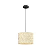 Hængelampe Jovin med en rattan lampeskærm, Ø 25 cm