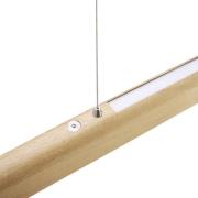 HerzBlut Arco LED-hængelampe asteiche natur 130cm
