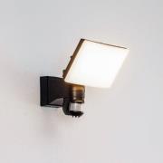 Prios LED udendørs vægspot Avayah, bevægelsessensor, IP44