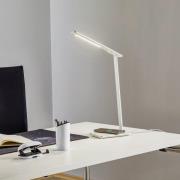 LED-skrivebordslampe Orbit med induktion sølv