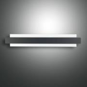 Regolo LED-væglampe med metalfront sort