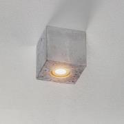 Ara loftslampe som en betonkube 10 cm x 10 cm