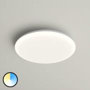 LED-loftlampe Azra, hvid, rund, IP54, Ø 25 cm