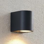 ELC Fijona udendørs væglampe, rund, 8,1 cm