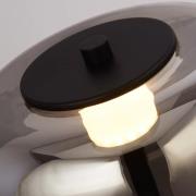 Frisbee LED-gulvlampe med glasskærm