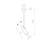 Loftspot Eye Super, højde 58 cm, hvid