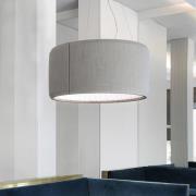Luceplan Silenzio LED-pendel grå Ø 90cm