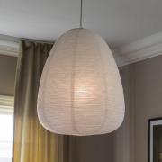 PR Home hængelampe Maki, hvid, papir, Ø 43 cm, E27