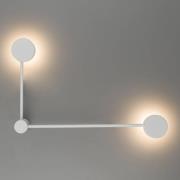 Orbit II 20/40 væglampe, hvid, 2 lyskilder